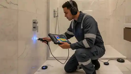 Recherche de fuite salle de bain